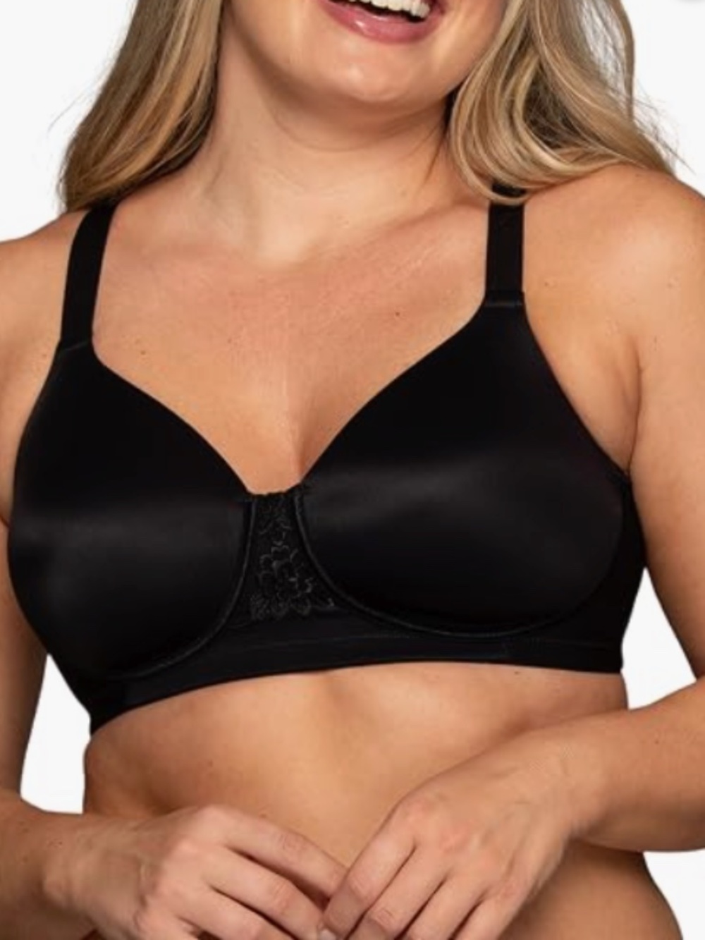 Vanity Fair Lingerie Beauty Back Smoother Full-Figure Wireless Bra Sz 42C 12802